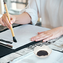 2шт. 2-х цветный фарфоровый держатель для кистей&nbsp;OFST-PH0001-06B