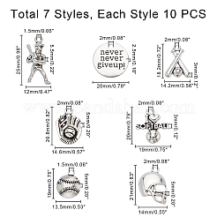 Подвески из цинкового сплава в тибетском стиле&nbsp;TIBEP-PH0001-27-RS