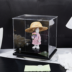 Прямоугольные прозрачные акриловые игрушки фигурки витрины коробки&nbsp;ODIS-WH0038-220B