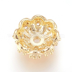 Многолепестковые латунные микропаве из кубического циркония&nbsp;ZIRC-F088-038G