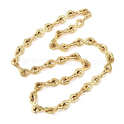 Цепочка-подвеска в виде знака бесконечности из нержавеющей стали 304 для женщин и мужчин&nbsp;NJEW-F363-04G