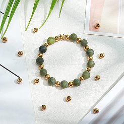 Ионное покрытие (ip) круглые разделительные бусины из нержавеющей стали 304&nbsp;STAS-NB0001-46G