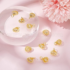 12 шт. подвески из латуни с прозрачным кубическим цирконием&nbsp;KK-GO0001-78