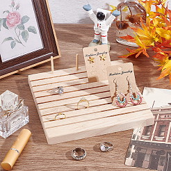 Деревянная стойка для хранения линеек для квилтинга с 9 слотом RDIS-WH0011-25