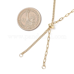 Изготовление ожерелий из цепочки-скрепки из нержавеющей стали 304&nbsp;AJEW-JB01528