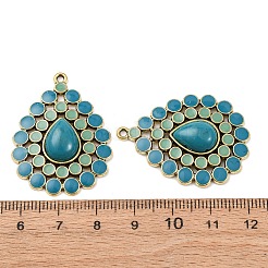 Сплав в тибетском стиле с акриловыми подвесками&nbsp;PALLOY-F319-05C-AG