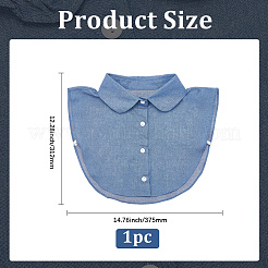 Съемные воротники из хлопка&nbsp;AJEW-WH20816-025B