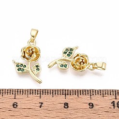 Латунные микро проложить кубического циркония подвески&nbsp;KK-T071-115G