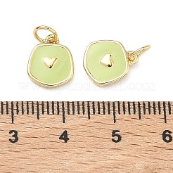 Латунь эмаль подвески&nbsp;KK-C251-36G-03