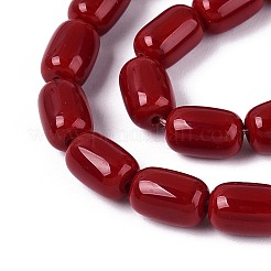 Непрозрачное стекло бисер нитей&nbsp;GLAA-T028-14P-A03