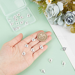 20 шт. застежка-кнопка из нержавеющей стали 201 STAS-GO0001-18S