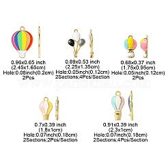 24шт 8 стиля подвески из сплава с эмалью&nbsp;ENAM-FS0001-74