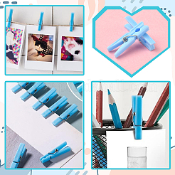 100 шт. зажимы для фотобумаги своими руками из дерева&nbsp;AJEW-SP0003-42B