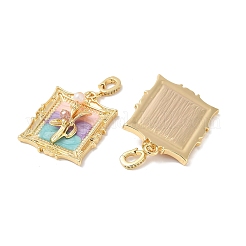 Подвески из латунного стекла разного цвета&nbsp;KK-Q030-05A-G