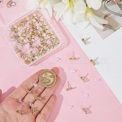 Серьги-гвоздики из сплава с бантом&nbsp;FIND-BBC0004-63A