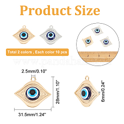 20шт 2 цвета акриловые подвески&nbsp;FIND-AR0002-36