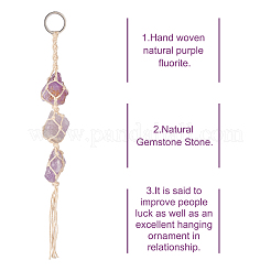 3 шт. 3 стиля нерегулярный драгоценный камень подвесной кулон украшение&nbsp;HJEW-EL0001-08