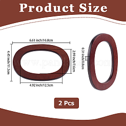 2 шт. деревянная ручка для аксессуаров для сумок ручной работы&nbsp;FIND-CL0001-46