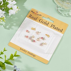 10шт 5 стиля латунные подвески&nbsp;ZIRC-BBC0003-39