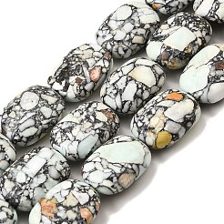 Синтетических нитей бирюзовые бусы&nbsp;G-F791-F01-01