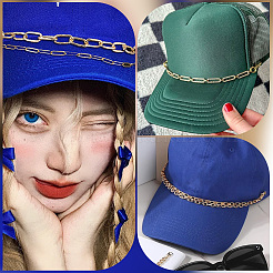 8 шт. 8 стиля 304 нержавеющая сталь и алюминиевые тросовые цепи цепь для бейсболки&nbsp;HJEW-SC0002-51