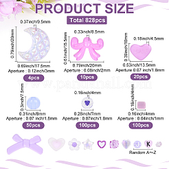 828шт 16 стиля акриловые бусины&nbsp;MACR-SP0001-65C