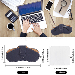 1шт чехол для очков из искусственной кожи&nbsp;AJEW-CN0004-43G