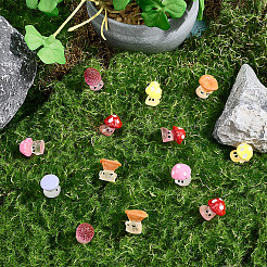 48шт 6 стиля непрозрачные кабошоны из смолы&nbsp;RESI-CN0001-02