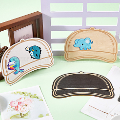 3 шт. 3-х цветные шаблоны шляп из МДФ&nbsp;DIY-CN0003-35