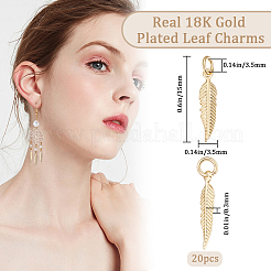 20 шт. Латунные подвески&nbsp;KK-BBC0011-40