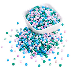 Непрозрачные стеклянные круглые бусины&nbsp;GLAA-TAC0025-07B-01