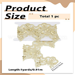 1 ярд полиэстеровой кружевной ленты для вышивки&nbsp;OCOR-LP0002-60
