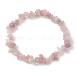 Браслеты из натурального мадагаскарского розового кварца&nbsp;NJEW-JB12196