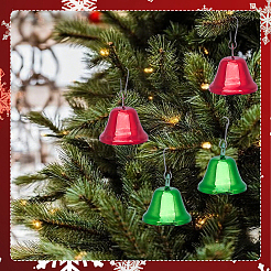 20шт 2-х цветный железный колокольчик подвеска украшение&nbsp;AJEW-SC0031-28