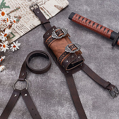 Крышка лезвия меча из искусственной кожи&nbsp;AJEW-WH0678-82