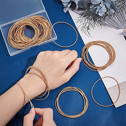 60шт минималистский набор стальных пружинных цепочек-браслетов&nbsp;TWIR-UN0001-12KCG