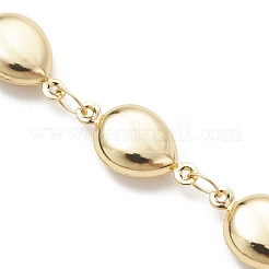 Изготовление браслета из цепочки с каплевидными звеньями из нержавеющей стали 304.&nbsp;AJEW-JB01574