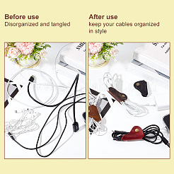 Ahademaker 4 шт. 4 цвета органайзеры из воловьей кожи&nbsp;AJEW-GA0004-76