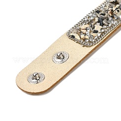 Браслет из искусственной замши с кнопкой&nbsp;BJEW-F428-08