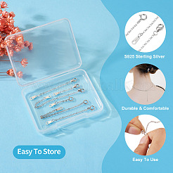 6 шт. 6-х стильный удлинитель для кабеля из стерлингового серебра&nbsp;FIND-TA0002-40