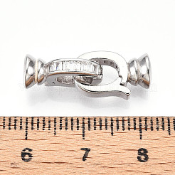 925 серебряная застежка с микропаве из прозрачного кубического циркония&nbsp;STER-T008-04P