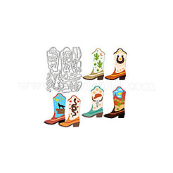 Трафареты для резки ковбойских сапог из углеродистой стали&nbsp;DIY-WH0309-3039