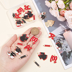 28 шт. 7 подвески из эмалевого сплава с тематикой выпускного&nbsp;ENAM-GA0001-06