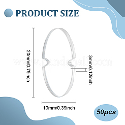 50шт акриловый держатель для помпона для шапки&nbsp;FIND-BC0005-56B
