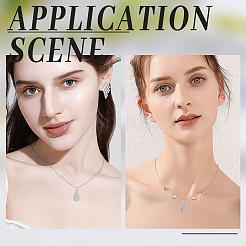 6шт. подвеска из стерлингового серебра 925 пробы с родиевым покрытием&nbsp;STER-PH0003-36