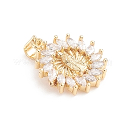 Латунные микро проложить кубического циркония подвески&nbsp;ZIRC-G165-12G