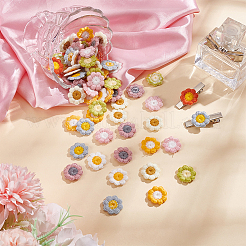 80 шт. 8-х цветные аксессуары для украшения из полиэстера&nbsp;DIY-FG0005-47