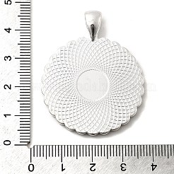 Плоские сеттинги кулон кабошон круглый сплав горный хрусталь&nbsp;X-ALRI-T351-01S