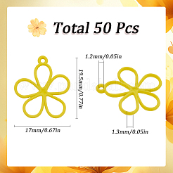 50 шт. полые подвески из окрашенного распылением сплава&nbsp;FIND-SC0012-27A