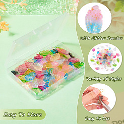 100 шт. 20 подвески из прозрачного стекла&nbsp;GLAA-TA0002-07